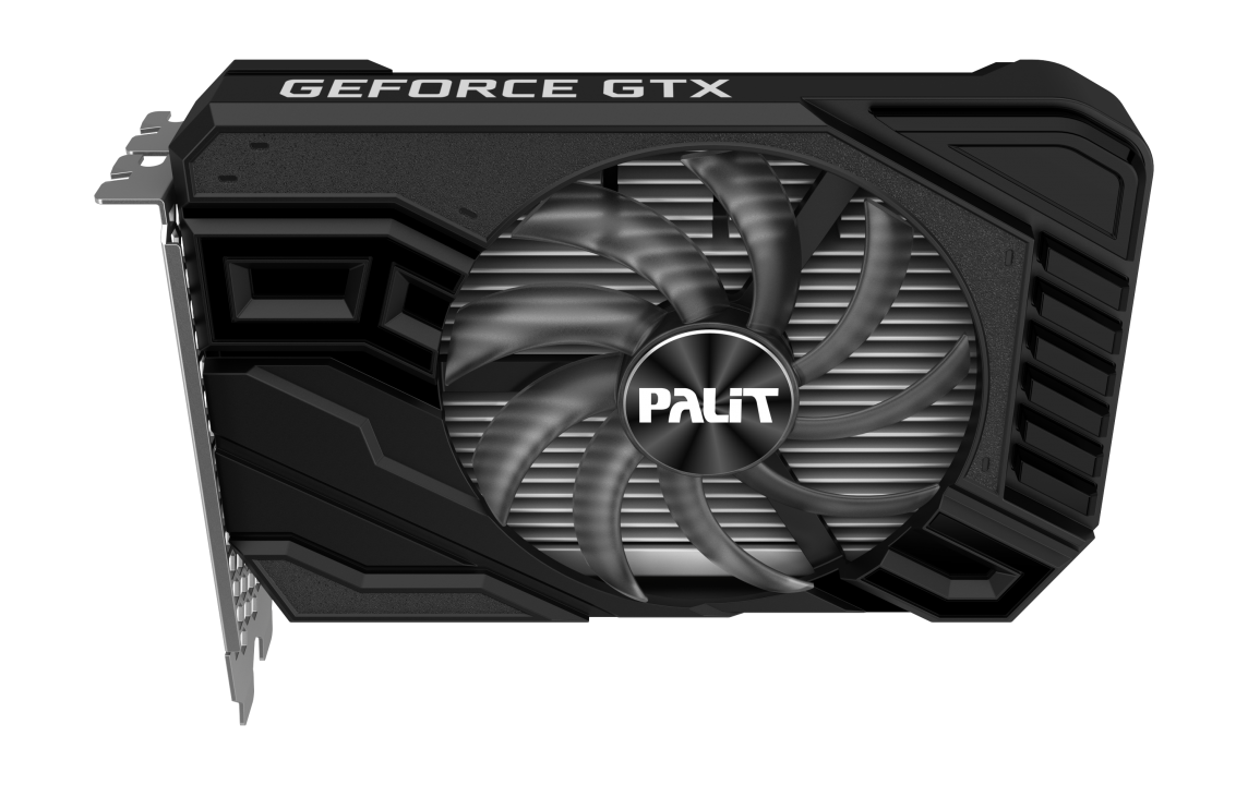 Видеокарта Palit GF GTX1650 SUPER STORMX OC 4Gb (128bit, GDDR6, DVI+HDMI+DP) RTL