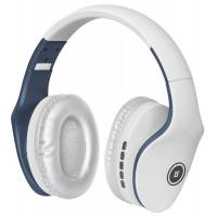 Гарнитура Defender FreeMotion B525 (полноразмерная закрытая, беспроводная, Bluetooth 5.0, с микрофоном, до 8 часов работы от батареи, MicroSD, FM, складная, white-blue)