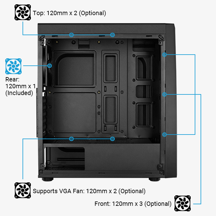Корпус AeroCool Bolt-A-BK-v1 (без БП, ATX, USB 3.0, black)