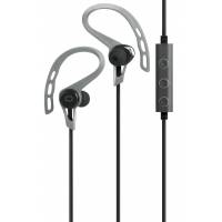 Гарнитура QUMO Freedom Sport (затычки, беспроводная, Bluetooth 4.2+EDR, с микрофоном, 70mAh, до 3.5 часов работы от батареи, black-grey)