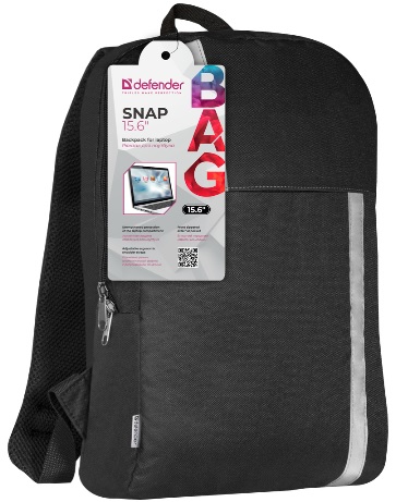 Рюкзак для ноутбука Defender Snap (15.6", black-grey)