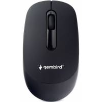 Мышь беспроводная Gembird MUSW-365 (optical, 1000dpi, AA, бесшумный клик, soft-touch, black)