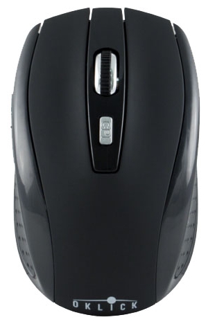 Мышь беспроводная Oklick 455MW (optical, 1600dpi, 2xAAA, black)