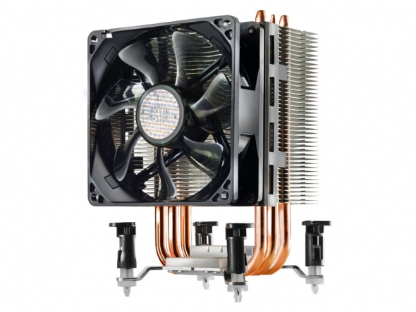 Вентилятор COOLER MASTER Hyper TX 3 EVO (1150/1151/1155/1156/1366/775/AM2/AM3/FM1/FM2, 92mm, Al, 800-2200rpm, 17-30dBa, 3 тепловые трубки, 4pin, 130W) RTL