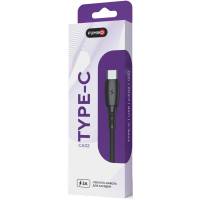 Кабель USB 2.0 Am - Type-C 1.0m (FCA02-06, 3A, быстрая зарядка, black) FUMIKO