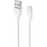 Кабель USB 2.0 Am - Type-C 1.0m (FCA03-05, 2.4A, быстрая зарядка, white) FUMIKO