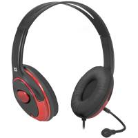 Наушники Defender Phoenix 875 (полноразмерные закрытые, с микрофоном, регулятор, 1.8m, black-red)