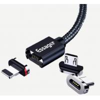 Кабель USB 2.0 Am - Lightning 1.0m (EXCCXL-ML01, нейлоновая оплётка, магнитный, black) Essager