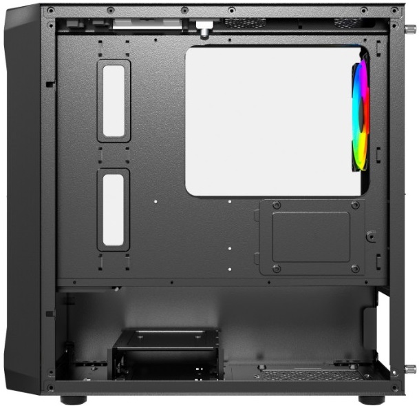 Корпус Powercase Mistral Micro A3B ARGB (CMMAB-A3) (без БП, mATX, USB3.0, 3x ARGB Fan, black)