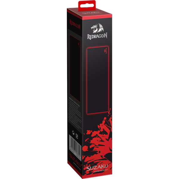 Коврик для мыши Redragon (SUZAKU, тканевый на резиновой основе, игровой, black-red, 800x300x3mm)