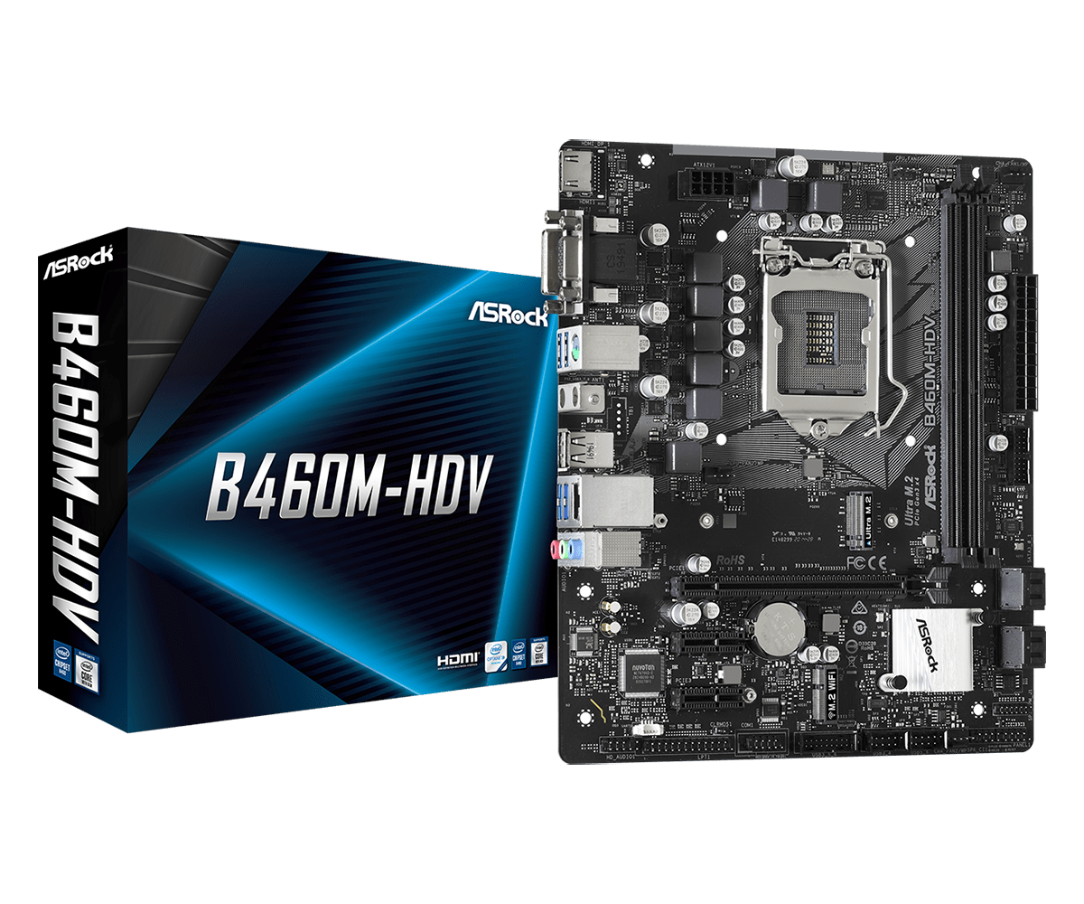 Материнская плата ASRock B460M-HDV (s1200, mATX) RTL
