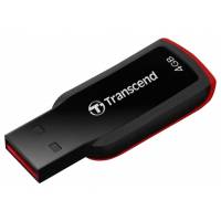 Флеш накопитель USB 2.0 4Gb Transcend JetFlash 360 (TS4GJF360, black-red)