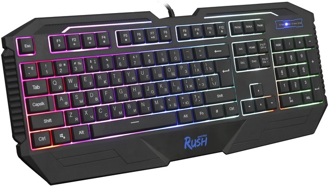 Клавиатура Smartbuy RUSH (SBK-304GU-K, USB, регулируемая подсветка, игровая, мультимедийная, black)