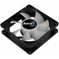 Вентилятор AeroCool Frost 8 (80x80x25mm, Sleeve, 1500rpm, 28dBa, 3+4pin, RGB fixed LED, black-white) RTL