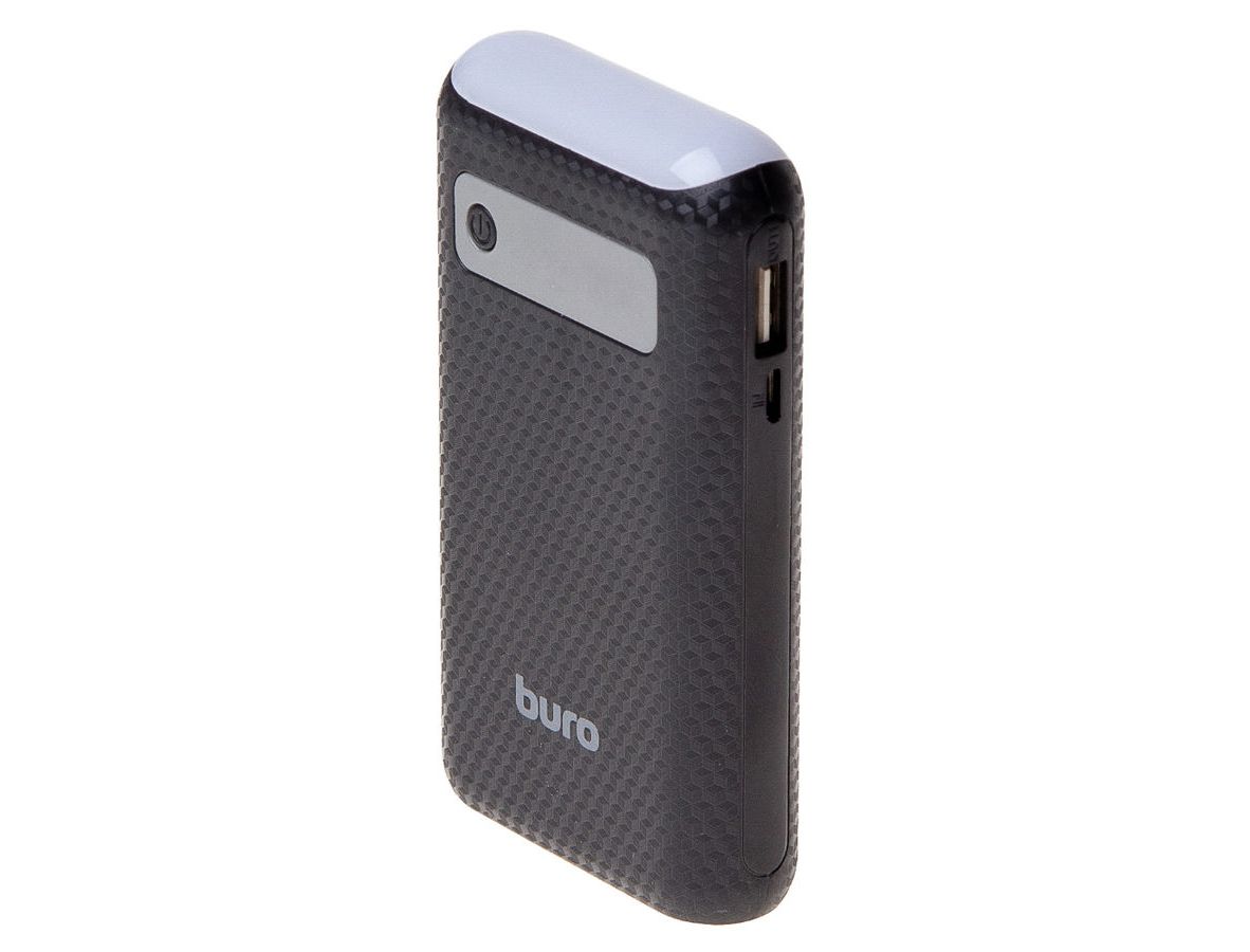 Внешний аккумулятор Buro RC-7500A-B (литий-ионный, 7500mAh, 2*USB - 1A+1A, вход 1A, black-grey)