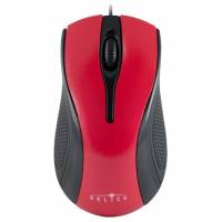 Мышь Oklick 205M (USB, optical, 800dpi, 1.1m, black-red)