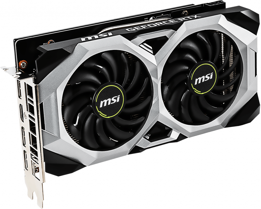 Видеокарта MSI GF RTX2060 6Gb (RTX 2060 VENTUS 6G OC, 192bit, GDDR6, HDMI+3xDP) RTL