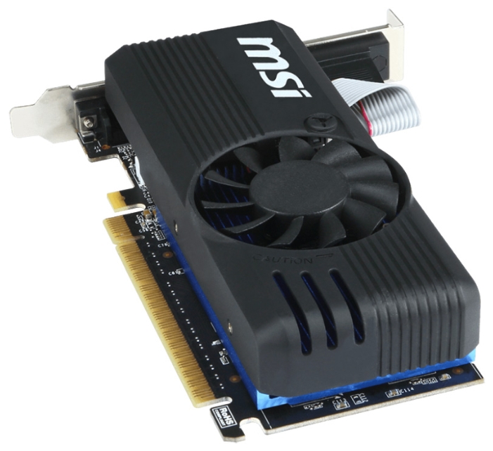 Видеокарта MSI GF GT730 1Gb (N730K-1GD5LP/OC, 64bit, GDDR5, DVI+HDMI+CRT) RTL