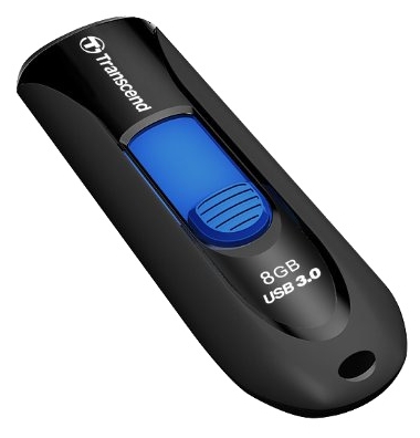 Флеш накопитель USB 3.1 8Gb Transcend JetFlash 790K (TS8GJF790K, black-blue)