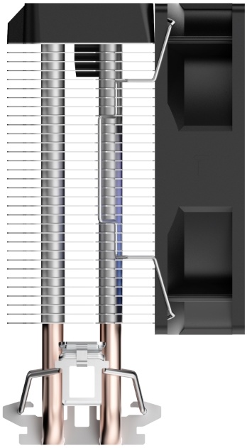 Вентилятор Ocypus Gamma A20 BK ARGB (1150/1151/1155/1156/1200/1700/1851/AM4/AM5, 92mm, Al, 1900rpm, 21dBa, 2 тепловые трубки, 3pin, RGB fixed LED, 90W, black) RTL