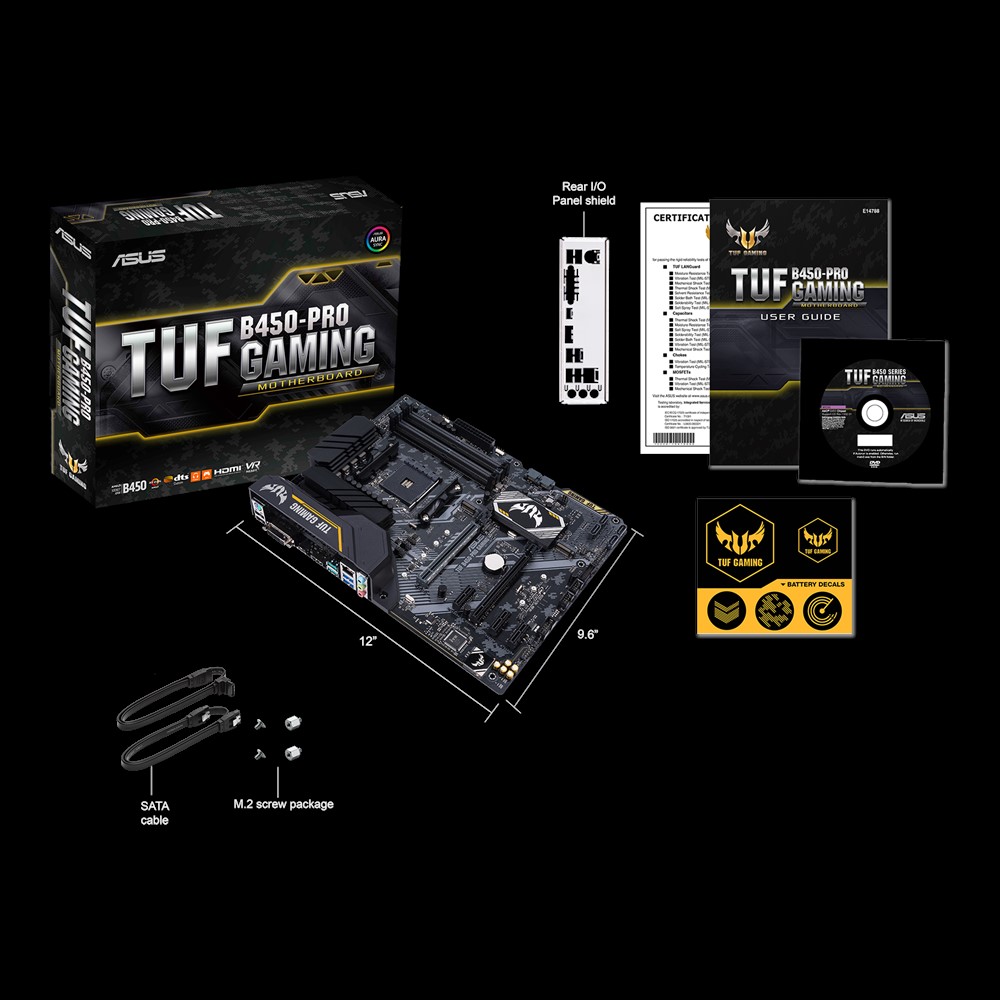 Материнская плата ASUS TUF TUF B450-PRO GAMING (AM4, mATX) RTL