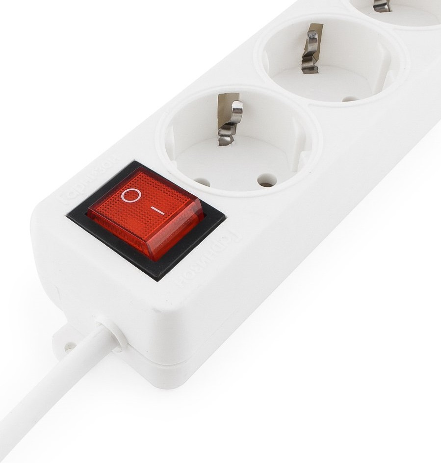 Сетевой удлинитель Гарнизон (ELB-G3-W-3, 3 розетки, 3 метра, 16A, white) OEM
