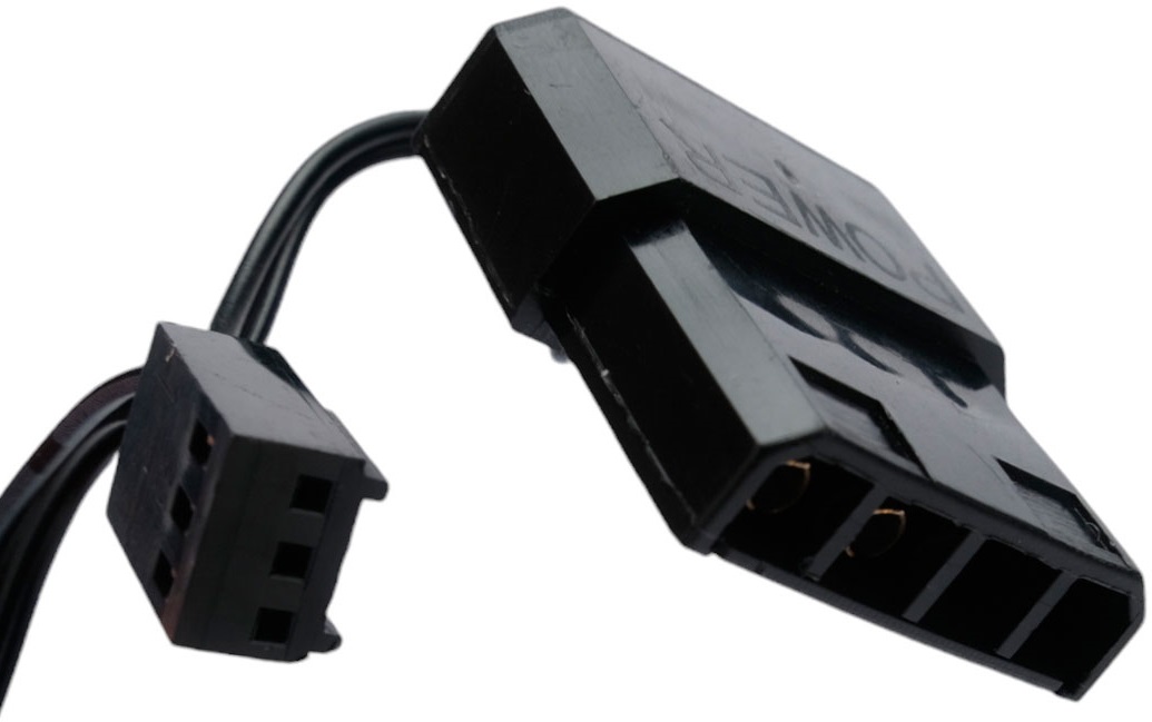 Вентилятор Gembird D12025S12L-CF (120x120x25mm, Hydro, 1200rpm, 21dBa, 3+4pin, RGB LED, black-white) OEM