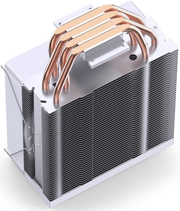 Вентилятор JONSBO CR-1000 E Color (1150/1151/1155/1156/1200/1700, 120mm, Al, 600-1500rpm, 22-32dBa, 4 тепловые трубки, DTH, 4pin, 140W, RGB LED, white) RTL