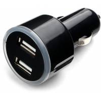 Зарядное устройство от прикуривателя Cablexpert MP3A-UC-CAR16 (2 USB разъёма, 2.1A max, black)