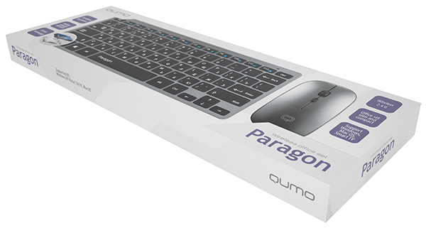 Клавиатура+мышь беспроводные QUMO Paragon (gray)