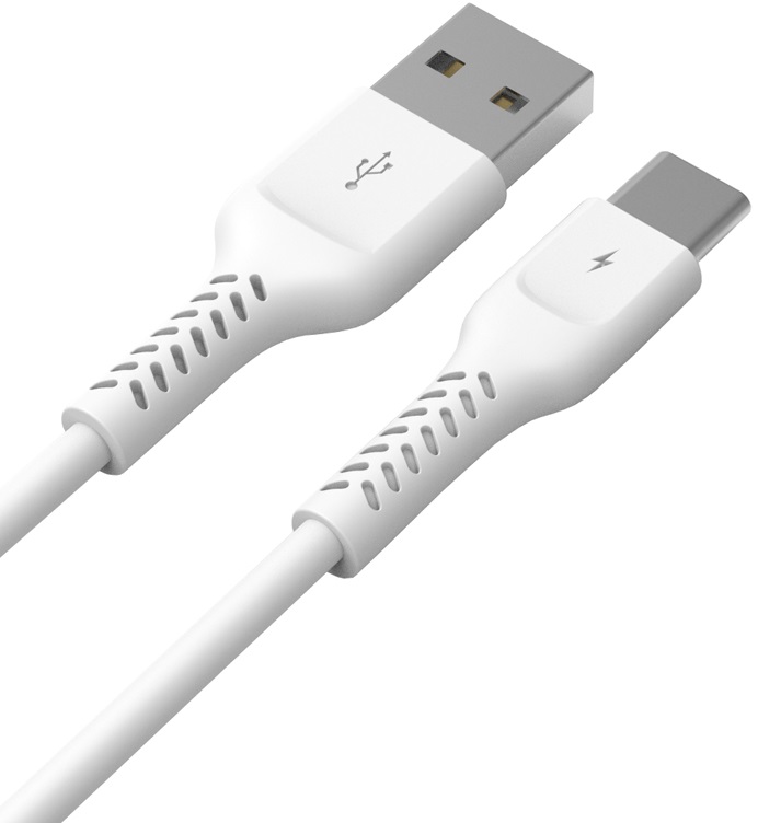 Кабель USB 2.0 Am - Type-C 1.0m (FCA01-03, 2A, быстрая зарядка, white) FUMIKO