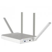 Роутер Keenetic Giga (KN-1010) (300/867Mbps, 2.4/5GHz, 4 port, 1000Mbps, 4 внешние несъёмные антенны 5dBi, порт SFP, 2*USB, USB Printer/FTP Server/3G/4G/LTE, grey-white)