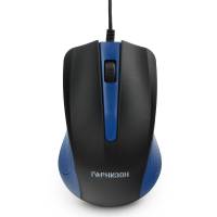 Мышь Гарнизон GM-105B (USB, optical, 800dpi, 1.5m, black-blue)