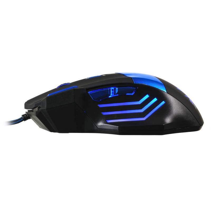 Мышь Oklick ICECLAW 775G (USB, optical, 2400dpi, игровая, black-blue)