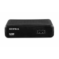 Тюнер для цифрового ТВ внешний / Медиа-проигрыватель Supra SDT-65 (1080p, DVB-T/T2, HDMI, USB, Time Shift, black)