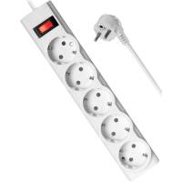 Сетевой фильтр Defender PowerS 18 (5 розеток, 1.8 метра, white) OEM