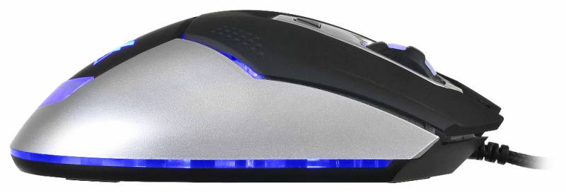Мышь Oklick ELECTRO 875G (USB, optical, 2400dpi, игровая, black-silver)