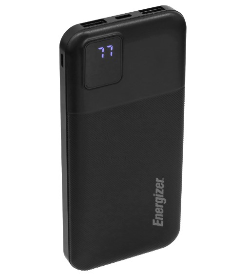 Внешний аккумулятор Energizer UE10031 (литий-полимерный, 10000 мАч, 10.5 Вт, USB-A 2 шт, дисплей)