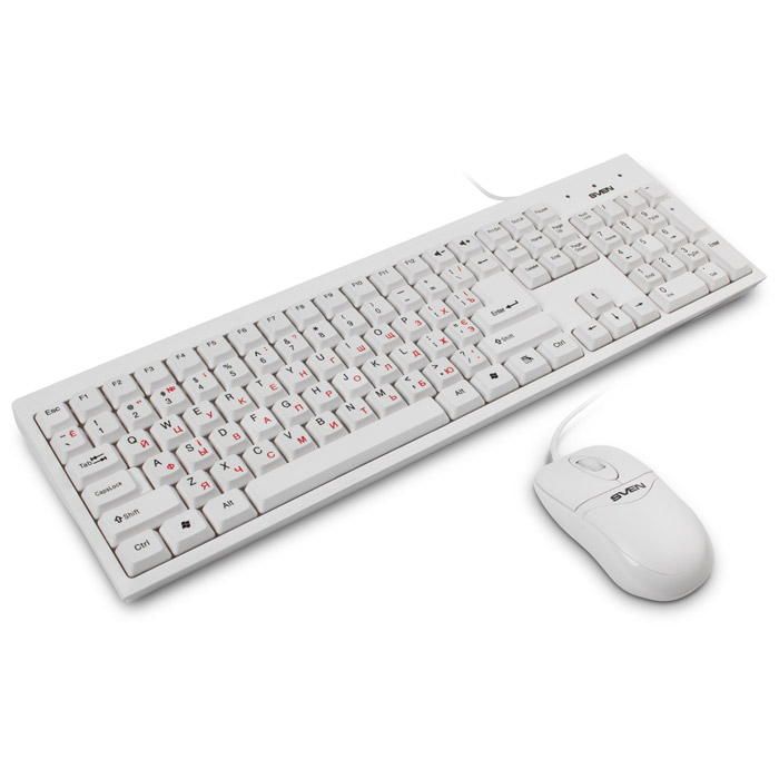 Набор клавиатура и мышь Sven Standard 310 Combo (white)