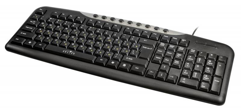 Клавиатура Oklick 370M (USB, мультимедийная, black-silver)