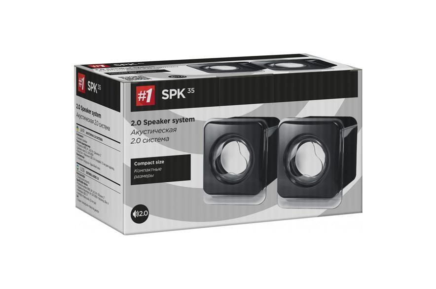 Колонки Defender SPK-35 (2x2.5W, USB, black)