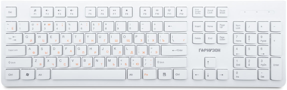 Клавиатура+мышь беспроводные Гарнизон GKS-140 (white)