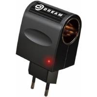 Зарядное устройство Dream AP01 (вход 100-220V, выход 12V/500 мАh, розетка прикуривателя, black)