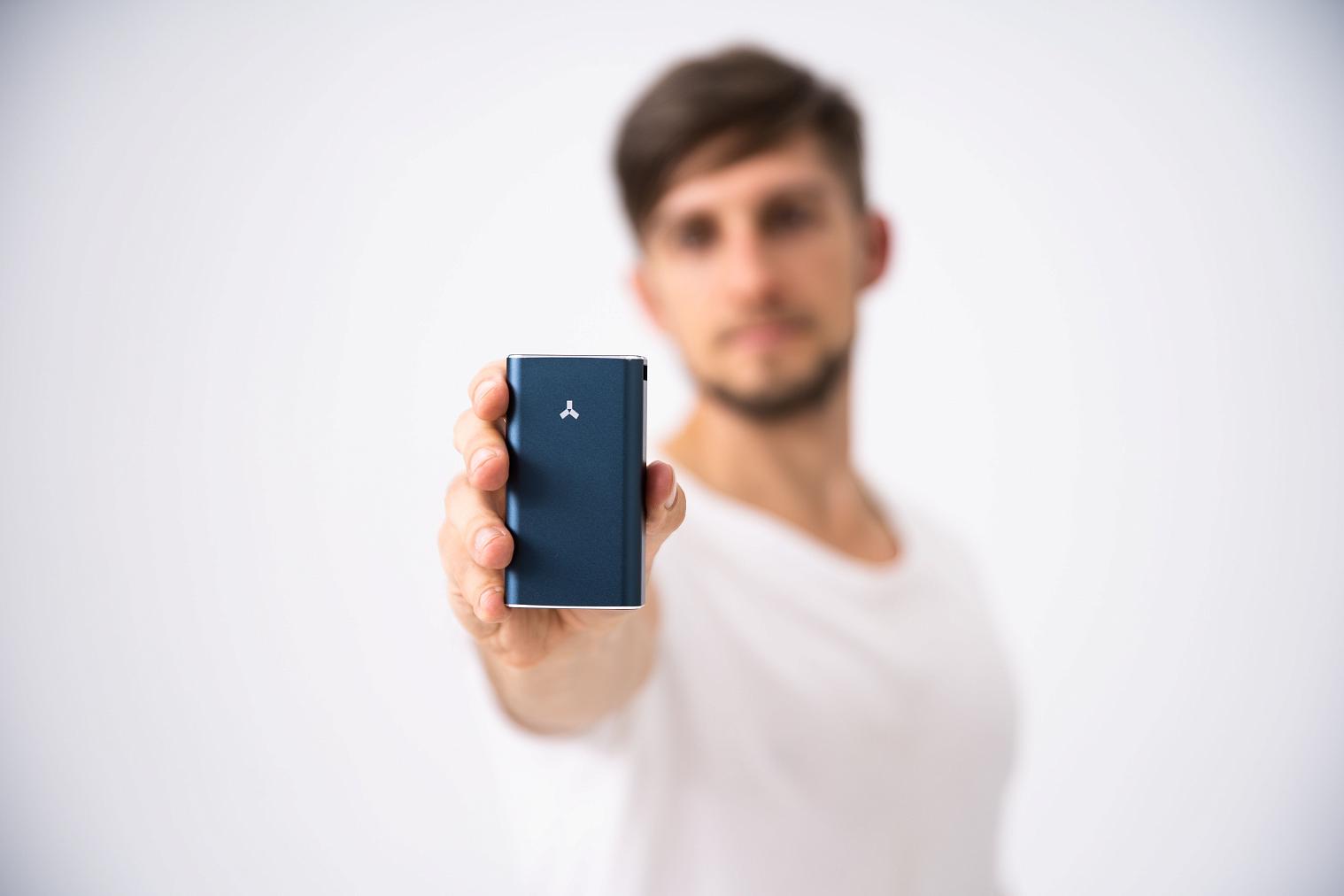 Внешний аккумулятор Accesstyle Amaranth 10MDQ (литий-ионный, 10000mAh, 2*USB - 3A max, вход 2А, QC, PD, blue)