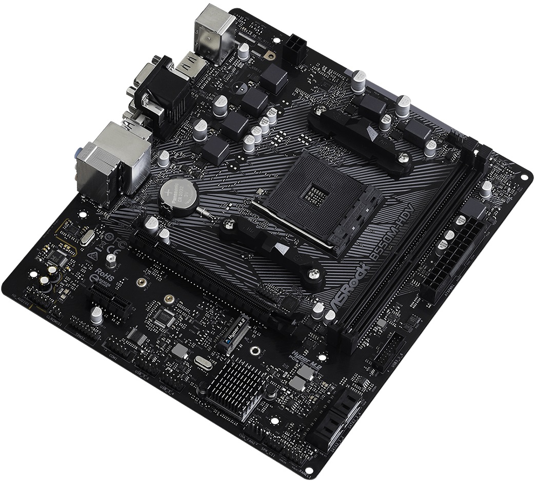 Материнская плата ASRock B550M-HDV (AM4, mATX) RTL