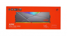 Память DDR4 16Gb PC25600, 3200MHz, ADATA Spectrix D50 RGB (AX4U320016G16A-ST50, 1.35V, RGB LED, tungsten grey)