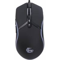 Мышь Gembird MG-810 (USB, optical, 3200dpi, RGB подсветка, игровая, 1.8m, soft-touch, black)