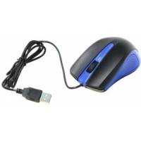 Мышь Oklick 225M (USB, optical, 1200dpi, 1.3m, black-blue)