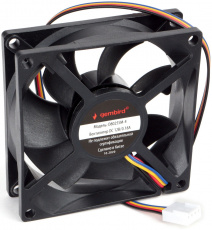 Вентилятор Gembird D8025SM-4 (80x80x25mm, sleeve, 3000rpm, 35dBa, 4pin, PWM, black) OEM