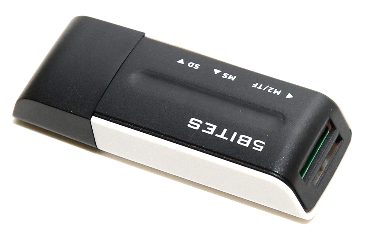 Карт-ридер 5bites 46 in 1 (RE2-102BK, SD, microSD, miniSD, MS, M2, MMC, MS, чёрный, USB2.0)